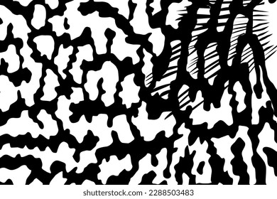 Artistic Motifs Pattern Inspired by Symphysodon or Discus Fish Skin, for decoration, ornate, background, website, wallpaper, fashion, interior, cover, animal print, or graphic design element