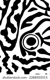 Artistic Motifs Pattern Inspired by Symphysodon or Discus Fish Skin, for decoration, ornate, background, website, wallpaper, fashion, interior, cover, animal print, or graphic design element