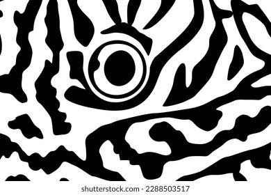 Artistic Motifs Pattern Inspired by Symphysodon or Discus Fish Skin, for decoration, ornate, background, website, wallpaper, fashion, interior, cover, animal print, or graphic design element