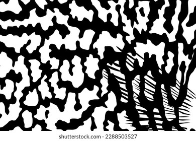 Artistic Motifs Pattern Inspired by Symphysodon or Discus Fish Skin, for decoration, ornate, background, website, wallpaper, fashion, interior, cover, animal print, or graphic design element