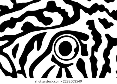 Artistic Motifs Pattern Inspired by Symphysodon or Discus Fish Skin, for decoration, ornate, background, website, wallpaper, fashion, interior, cover, animal print, or graphic design element