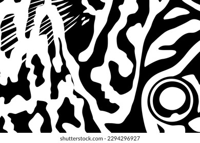 Artistic Motifs Pattern Inspired by Symphysodon or Discus Fish Skin, for decoration, ornate, background, website, wallpaper, fashion, interior, cover, animal print, or graphic design element