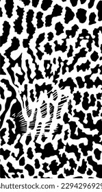 Artistic Motifs Pattern Inspired by Symphysodon or Discus Fish Skin, for decoration, ornate, background, website, wallpaper, fashion, interior, cover, animal print, or graphic design element