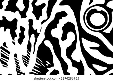 Artistic Motifs Pattern Inspired by Symphysodon or Discus Fish Skin, for decoration, ornate, background, website, wallpaper, fashion, interior, cover, animal print, or graphic design element