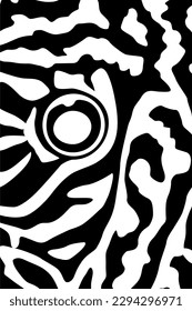 Artistic Motifs Pattern Inspired by Symphysodon or Discus Fish Skin, for decoration, ornate, background, website, wallpaper, fashion, interior, cover, animal print, or graphic design element