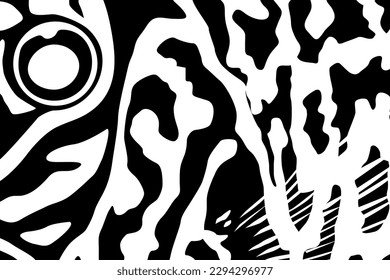 Artistic Motifs Pattern Inspired by Symphysodon or Discus Fish Skin, for decoration, ornate, background, website, wallpaper, fashion, interior, cover, animal print, or graphic design element