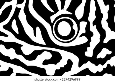 Artistic Motifs Pattern Inspired by Symphysodon or Discus Fish Skin, for decoration, ornate, background, website, wallpaper, fashion, interior, cover, animal print, or graphic design element
