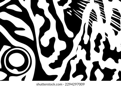 Artistic Motifs Pattern Inspired by Symphysodon or Discus Fish Skin, for decoration, ornate, background, website, wallpaper, fashion, interior, cover, animal print, or graphic design element