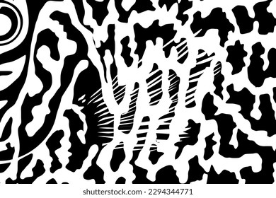 Artistic Motifs Pattern Inspired by Symphysodon or Discus Fish Skin, for decoration, ornate, background, website, wallpaper, fashion, interior, cover, animal print, or graphic design element