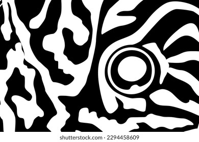 Artistic Motifs Pattern Inspired by Symphysodon or Discus Fish Skin, for decoration, ornate, background, website, wallpaper, fashion, interior, cover, animal print, or graphic design element