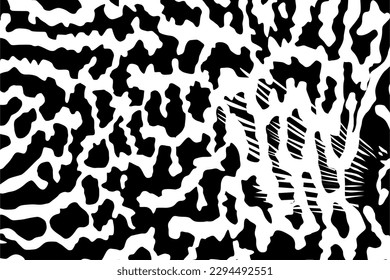 Patrón de motivos artísticos inspirado por Symphysodon o Discus Fish Skin, para decoración, ornamentación, fondo, sitio web, fondo de pared, moda, interior, cubierta, huella animal o elemento de diseño gráfico