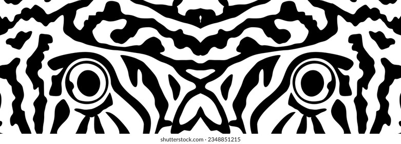 Artistic Motifs Pattern Inspired by Symphysodon or Discus Fish Skin, for decoration, ornate, background, website, wallpaper, fashion, interior, cover, animal print, or graphic design element