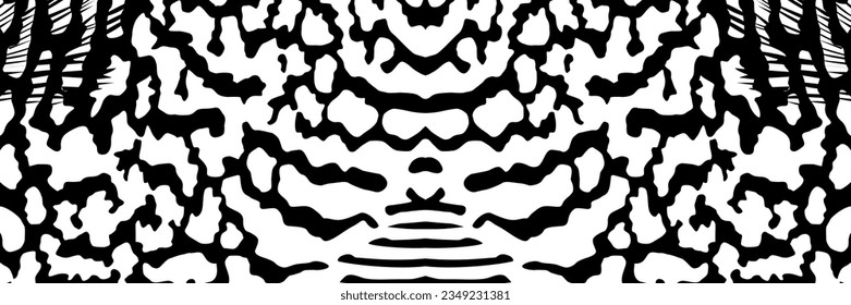 Artistic Motifs Pattern Inspired by Symphysodon or Discus Fish Skin, for decoration, ornate, background, website, wallpaper, fashion, interior, cover, animal print, or graphic design element