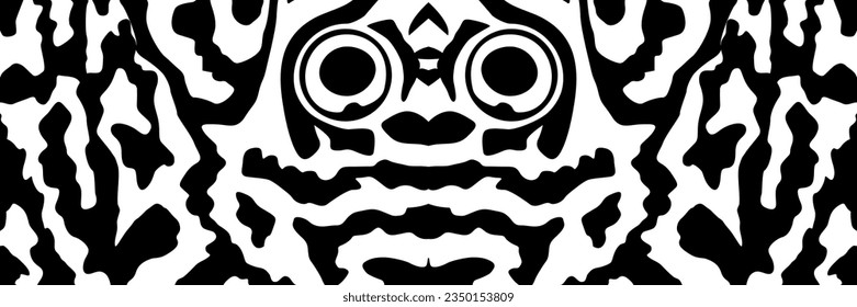 Artistic Motifs Pattern Inspired by Symphysodon or Discus Fish Skin, for decoration, ornate, background, website, wallpaper, fashion, interior, cover, animal print, or graphic design element