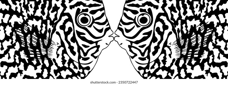 Artistic Motifs Pattern Inspired by Symphysodon or Discus Fish Skin, for decoration, ornate, background, website, wallpaper, fashion, interior, cover, animal print, or graphic design element