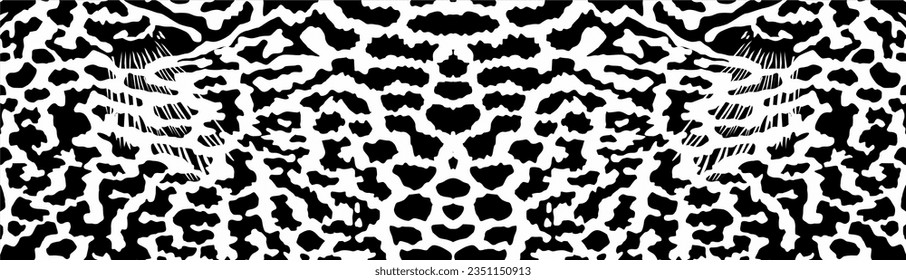 Artistic Motifs Pattern Inspired by Symphysodon or Discus Fish Skin, for decoration, ornate, background, website, wallpaper, fashion, interior, cover, animal print, or graphic design element