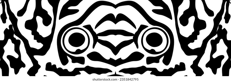 Artistic Motifs Pattern Inspired by Symphysodon or Discus Fish Skin, for decoration, ornate, background, website, wallpaper, fashion, interior, cover, animal print, or graphic design element