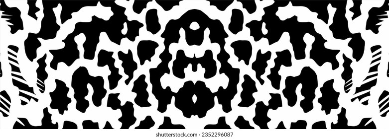 Artistic Motifs Pattern Inspired by Symphysodon or Discus Fish Skin, for decoration, ornate, background, website, wallpaper, fashion, interior, cover, animal print, or graphic design element