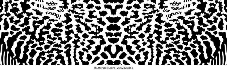 Artistic Motifs Pattern Inspired by Symphysodon or Discus Fish Skin, for decoration, ornate, background, website, wallpaper, fashion, interior, cover, animal print, or graphic design element