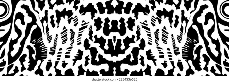 Artistic Motifs Pattern Inspired by Symphysodon or Discus Fish Skin, for decoration, ornate, background, website, wallpaper, fashion, interior, cover, animal print, or graphic design element