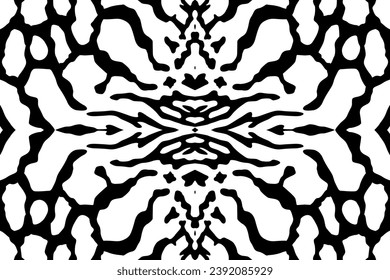 Artistic Motifs Pattern Inspired by Symphysodon or Discus Fish Skin, for decoration, ornate, background, website, wallpaper, fashion, interior, cover, animal print, or graphic design element