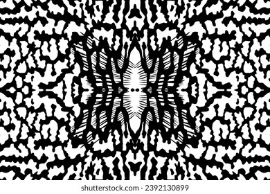 Artistic Motifs Pattern Inspired by Symphysodon or Discus Fish Skin, for decoration, ornate, background, website, wallpaper, fashion, interior, cover, animal print, or graphic design element