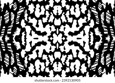 Artistic Motifs Pattern Inspired by Symphysodon or Discus Fish Skin, for decoration, ornate, background, website, wallpaper, fashion, interior, cover, animal print, or graphic design element