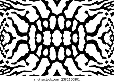 Artistic Motifs Pattern Inspired by Symphysodon or Discus Fish Skin, for decoration, ornate, background, website, wallpaper, fashion, interior, cover, animal print, or graphic design element