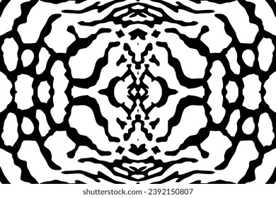 Artistic Motifs Pattern Inspired by Symphysodon or Discus Fish Skin, for decoration, ornate, background, website, wallpaper, fashion, interior, cover, animal print, or graphic design element