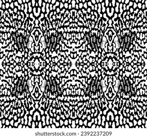 Artistic Motifs Pattern Inspired by Symphysodon or Discus Fish Skin, for decoration, ornate, background, website, wallpaper, fashion, interior, cover, animal print, or graphic design element