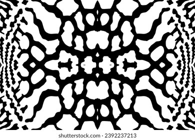 Artistic Motifs Pattern Inspired by Symphysodon or Discus Fish Skin, for decoration, ornate, background, website, wallpaper, fashion, interior, cover, animal print, or graphic design element