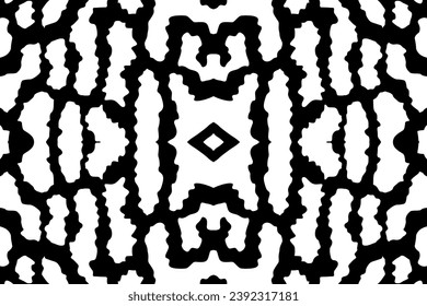 Artistic Motifs Pattern Inspired by Symphysodon or Discus Fish Skin, for decoration, ornate, background, website, wallpaper, fashion, interior, cover, animal print, or graphic design element