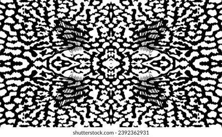 Artistic Motifs Pattern Inspired by Symphysodon or Discus Fish Skin, for decoration, ornate, background, website, wallpaper, fashion, interior, cover, animal print, or graphic design element