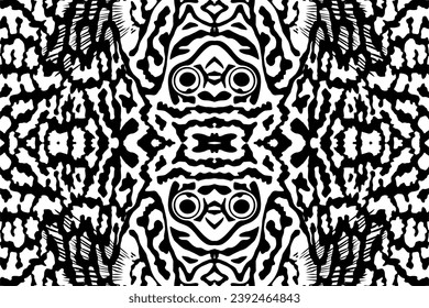 Artistic Motifs Pattern Inspired by Symphysodon or Discus Fish Skin, for decoration, ornate, background, website, wallpaper, fashion, interior, cover, animal print, or graphic design element