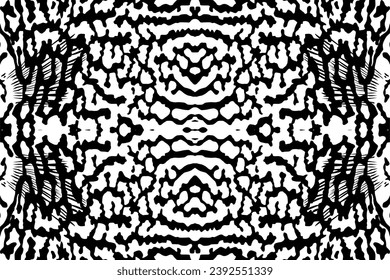 Artistic Motifs Pattern Inspired by Symphysodon or Discus Fish Skin, for decoration, ornate, background, website, wallpaper, fashion, interior, cover, animal print, or graphic design element