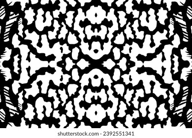 Artistic Motifs Pattern Inspired by Symphysodon or Discus Fish Skin, for decoration, ornate, background, website, wallpaper, fashion, interior, cover, animal print, or graphic design element