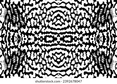 Artistic Motifs Pattern Inspired by Symphysodon or Discus Fish Skin, for decoration, ornate, background, website, wallpaper, fashion, interior, cover, animal print, or graphic design element