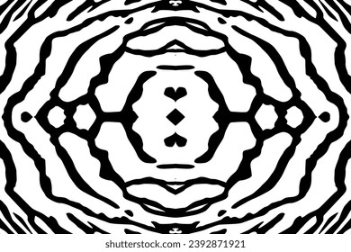 Artistic Motifs Pattern Inspired by Symphysodon or Discus Fish Skin, for decoration, ornate, background, website, wallpaper, fashion, interior, cover, animal print, or graphic design element