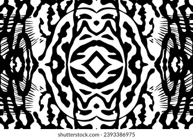 Artistic Motifs Pattern Inspired by Symphysodon or Discus Fish Skin, for decoration, ornate, background, website, wallpaper, fashion, interior, cover, animal print, or graphic design element