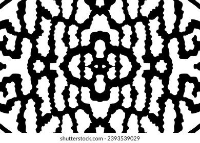 Artistic Motifs Pattern Inspired by Symphysodon or Discus Fish Skin, for decoration, ornate, background, website, wallpaper, fashion, interior, cover, animal print, or graphic design element