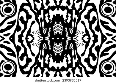 Artistic Motifs Pattern Inspired by Symphysodon or Discus Fish Skin, for decoration, ornate, background, website, wallpaper, fashion, interior, cover, animal print, or graphic design element