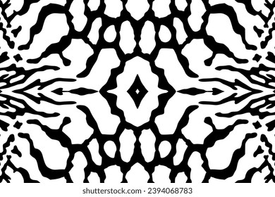 Artistic Motifs Pattern Inspired by Symphysodon or Discus Fish Skin, for decoration, ornate, background, website, wallpaper, fashion, interior, cover, animal print, or graphic design element