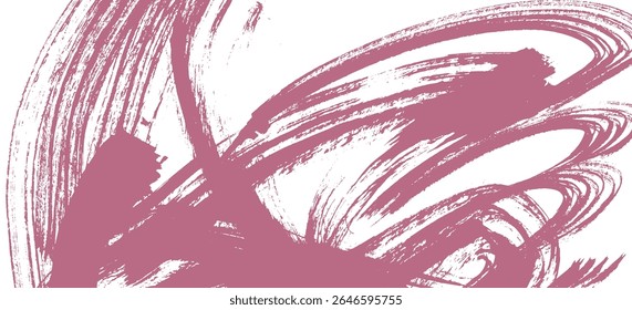 Künstlerisch stumm maroon rot bedrängt strukturiert gemalt fett Pinselstriche Hintergrund. Grunge Kontrast blassrosa Retro wellig Pinsel Pinsel Schmier mit Spray Textur für Banner, Oberfläche, Poster-Design