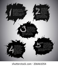 Artistic option bubbles. Vector eps10 