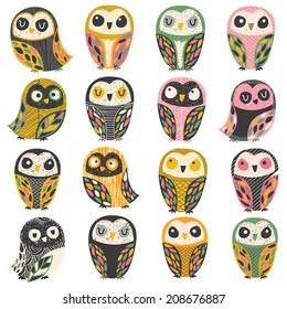 artistic owl illustration