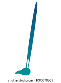 artistic paint brush tool icon
