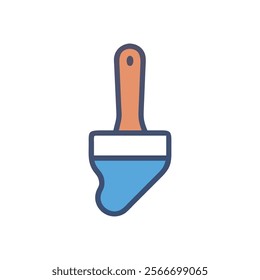 Artistic Paintbrush Icon Illustration Design