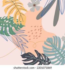 Artistic painted backgrounds illustration, vector