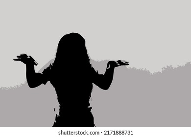 Artistic painting of ghosts making scary gestures.