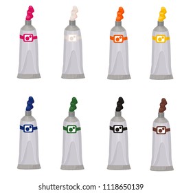 artistic paints, vector